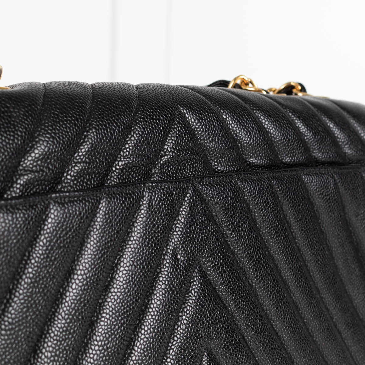 Chanel Vintage Black Caviar Maxi Flap Bag