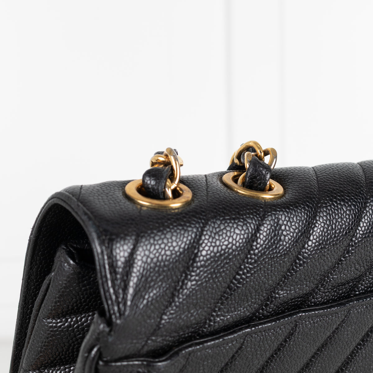 Chanel Vintage Black Caviar Maxi Flap Bag