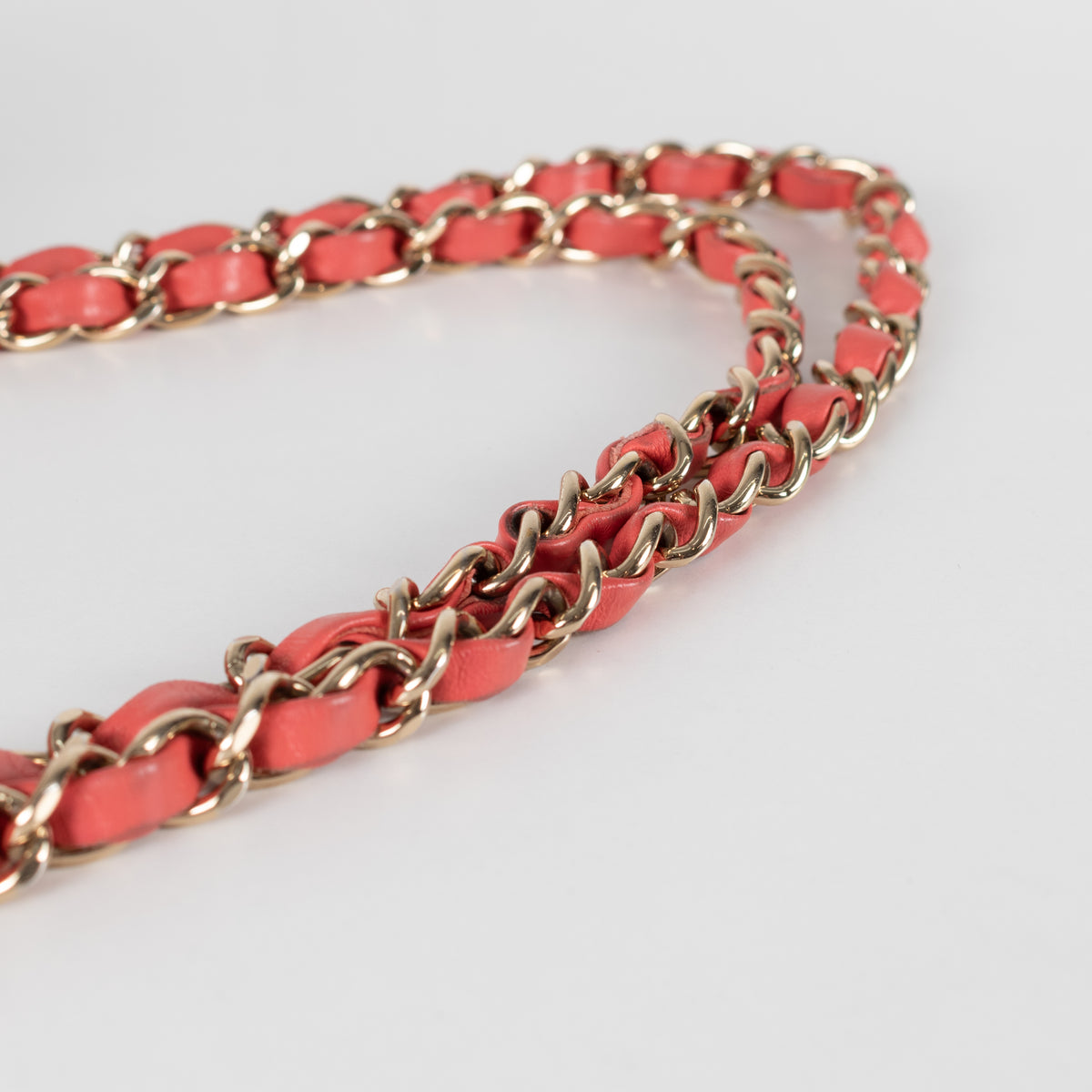 Chanel Coral Chevron Lambskin bag series 27