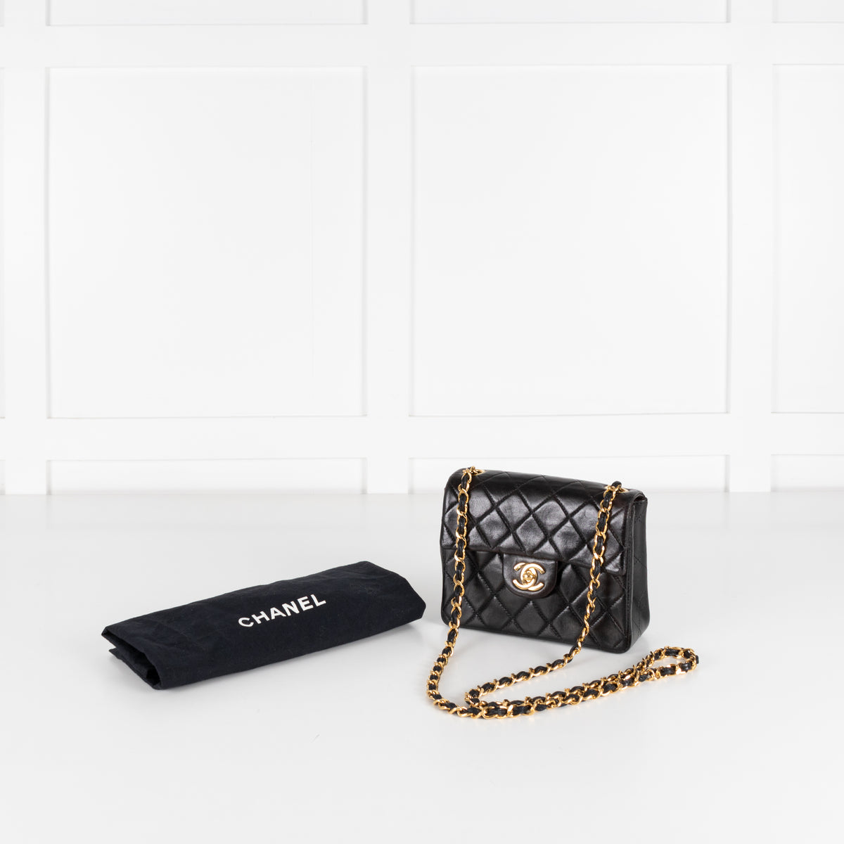 Chanel Vintage Mini Square Quilted Lambskin Flap Bag Series 5