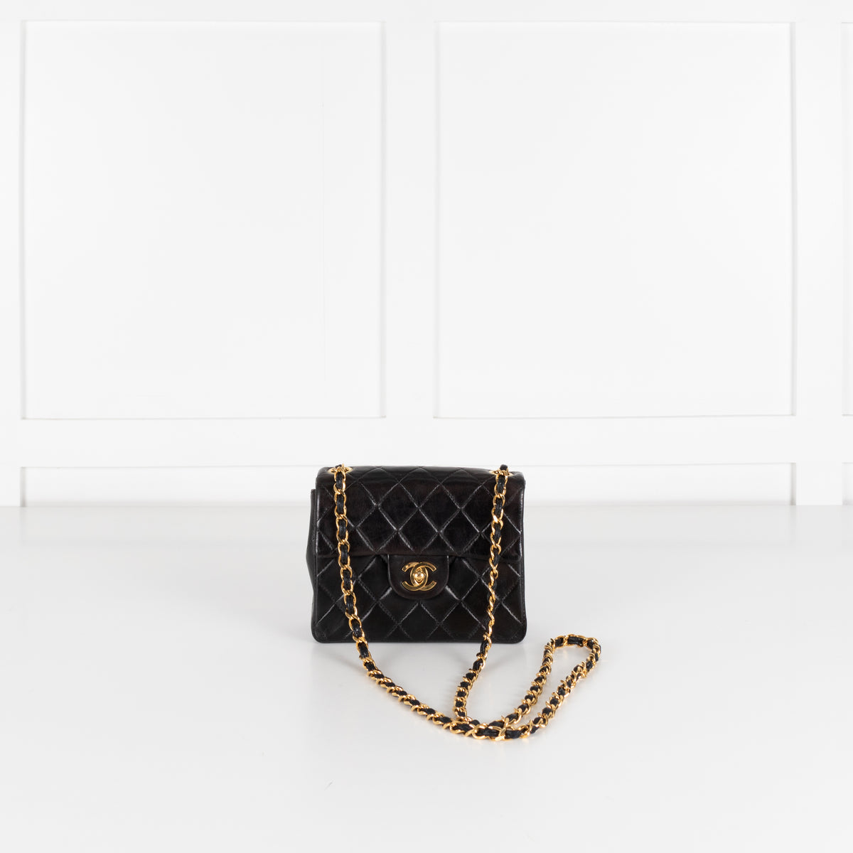 Chanel Vintage Mini Square Quilted Lambskin Flap Bag Series 5