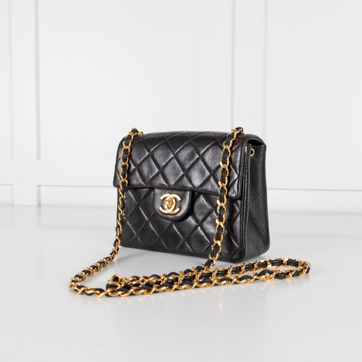 Chanel Vintage Mini Square Quilted Lambskin Flap Bag Series 5
