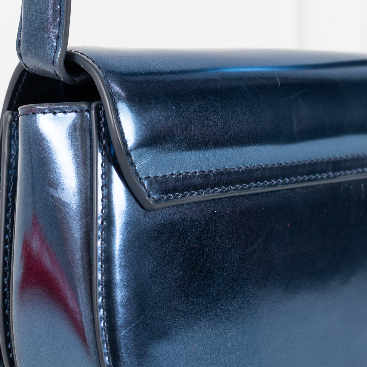 Diesel 1DR Metallic Blue Shoulder Bag