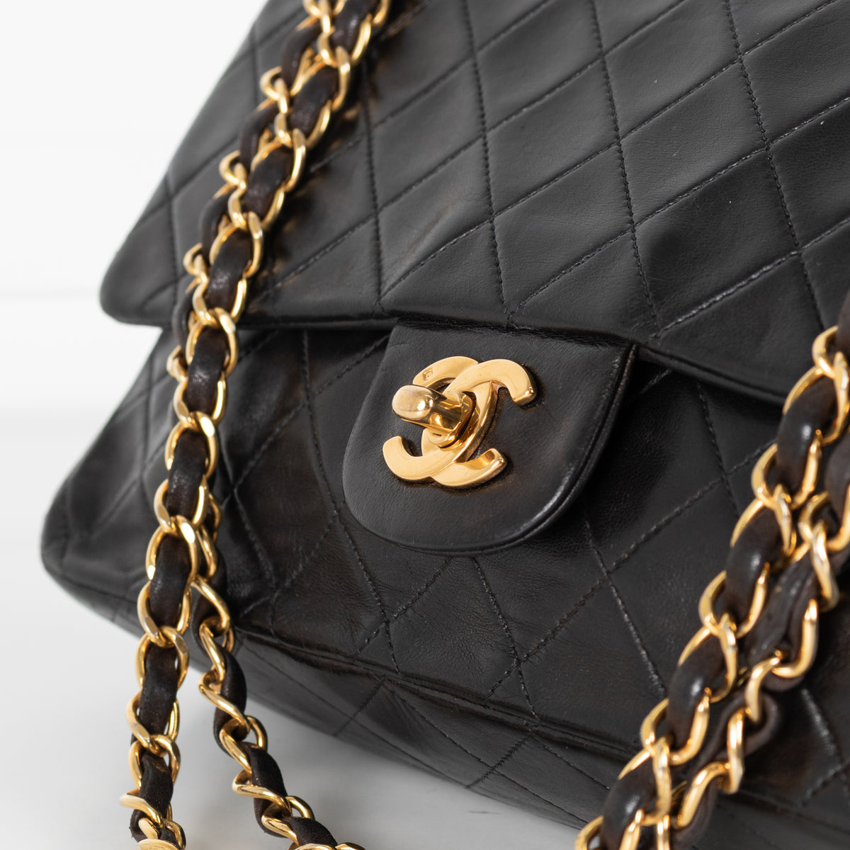 Chanel Lambskin Vintage Double Flap with Gold Hardware Series 2