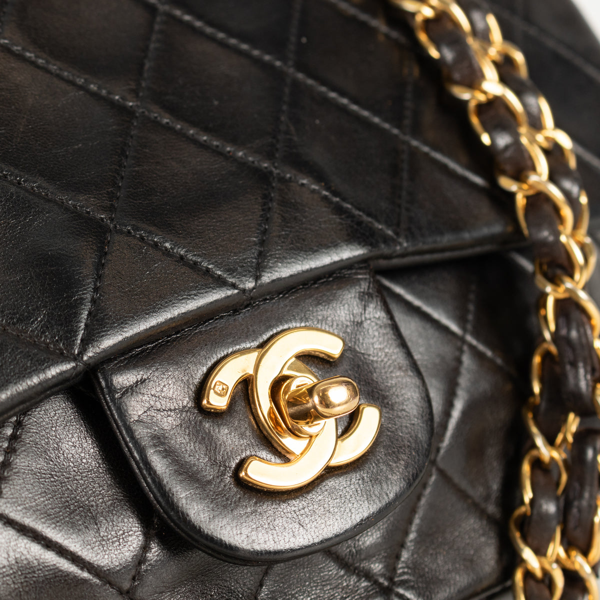 Chanel Lambskin Vintage Double Flap with Gold Hardware Series 2
