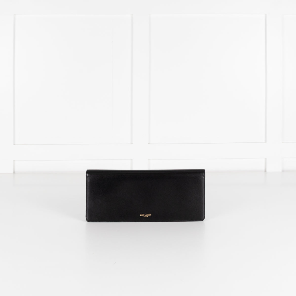 Saint Laurent YSL East West Black Folded Clutch