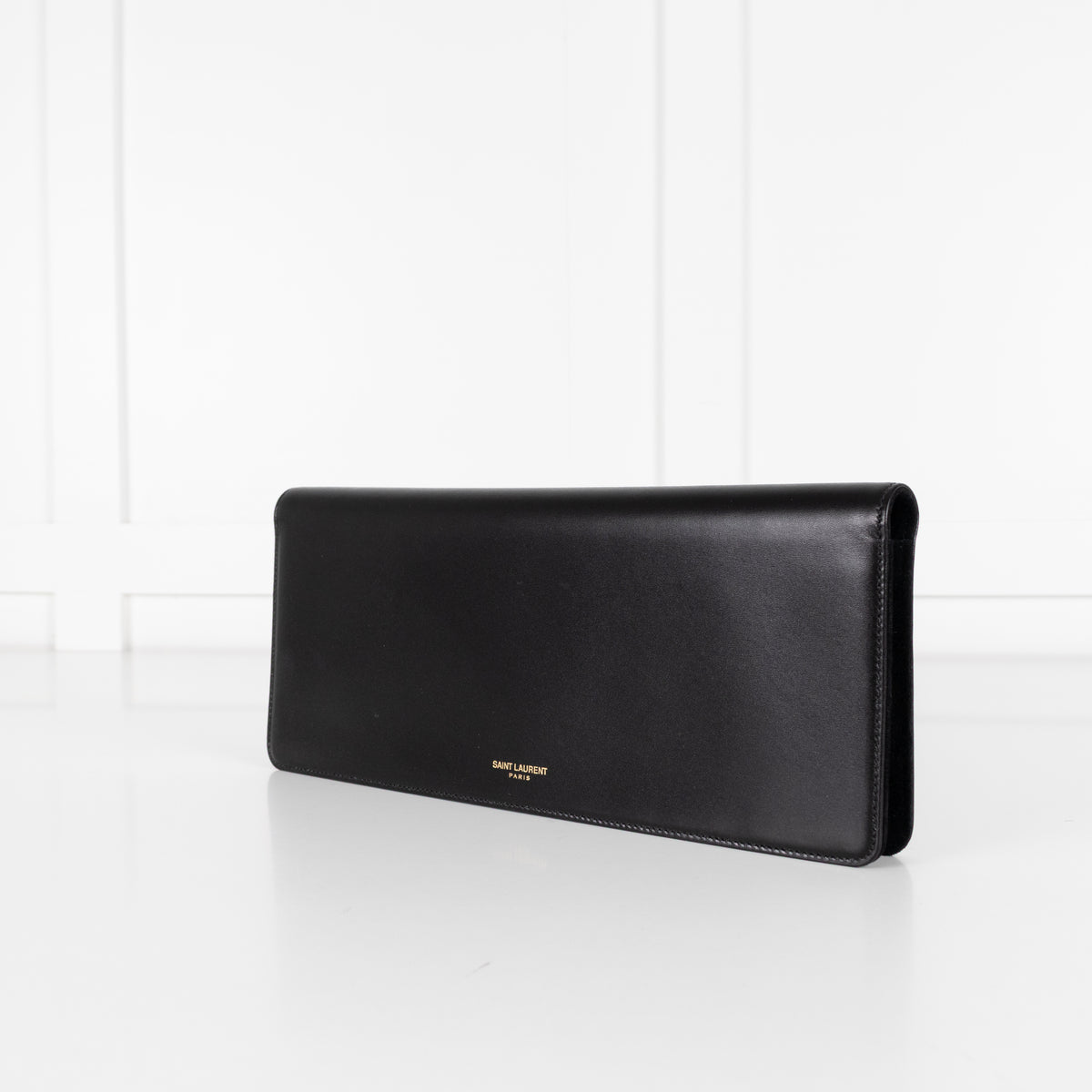 Saint Laurent YSL East West Black Folded Clutch