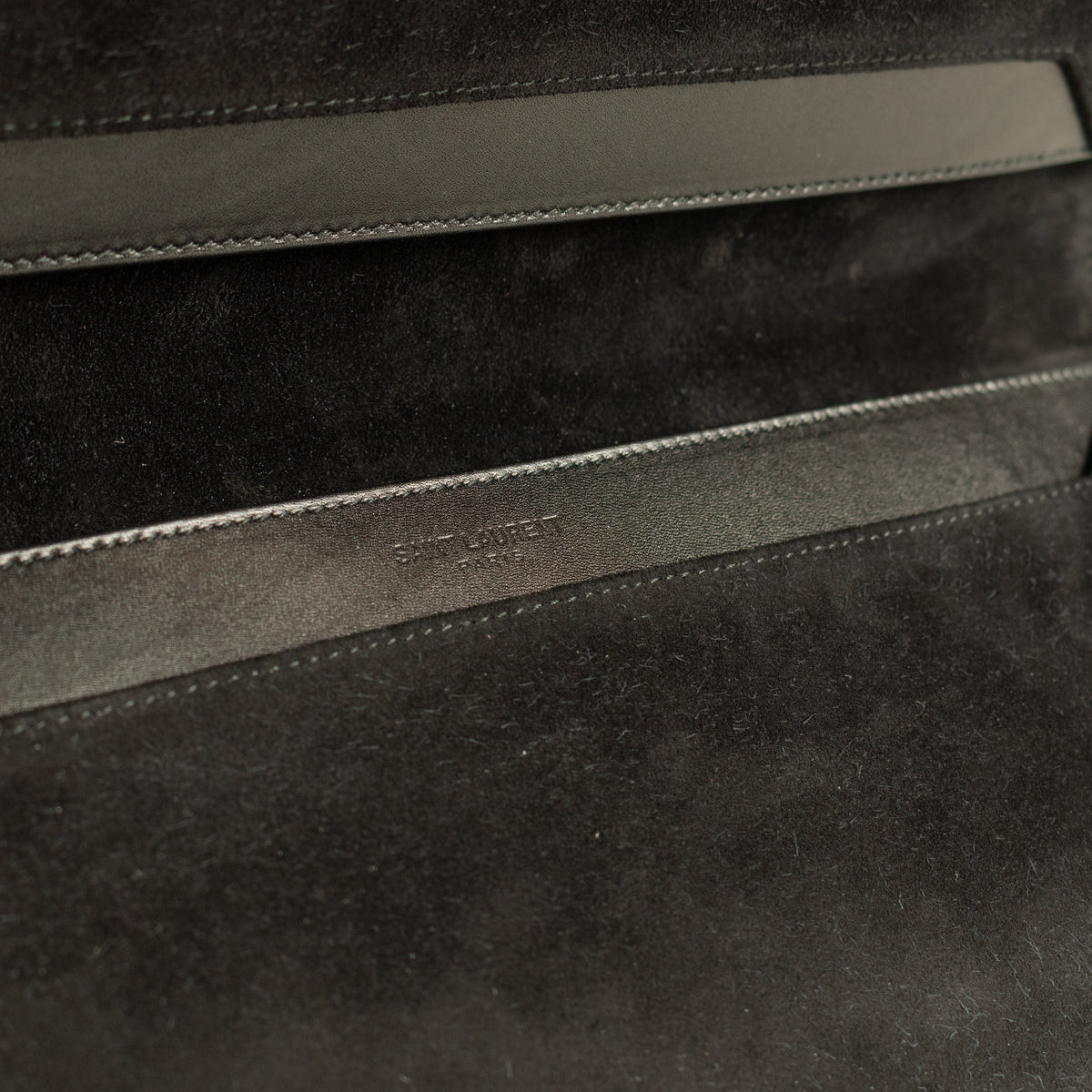 Saint Laurent YSL East West Black Folded Clutch