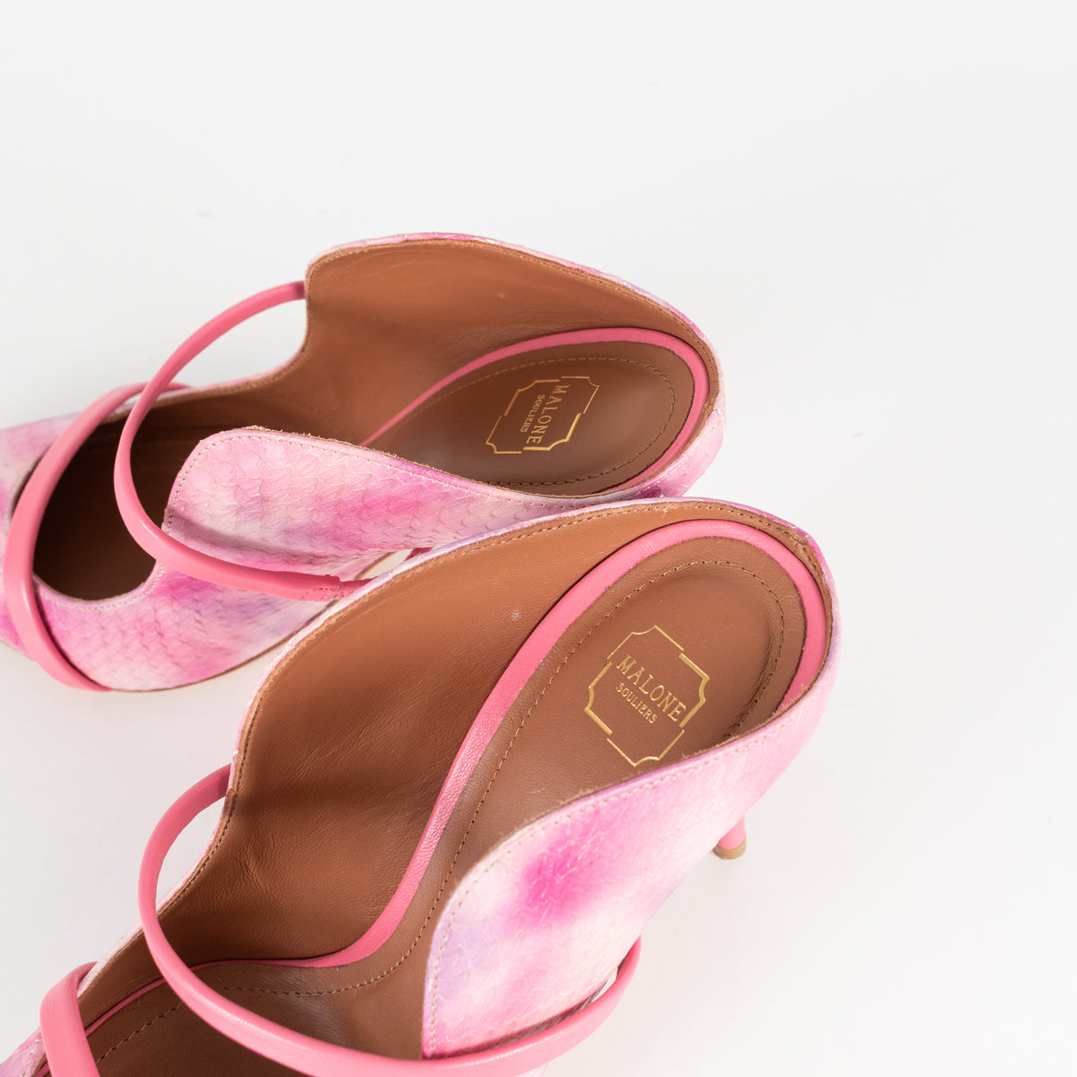 Malone Souliers Pink Tie-Dye Mureen Mules