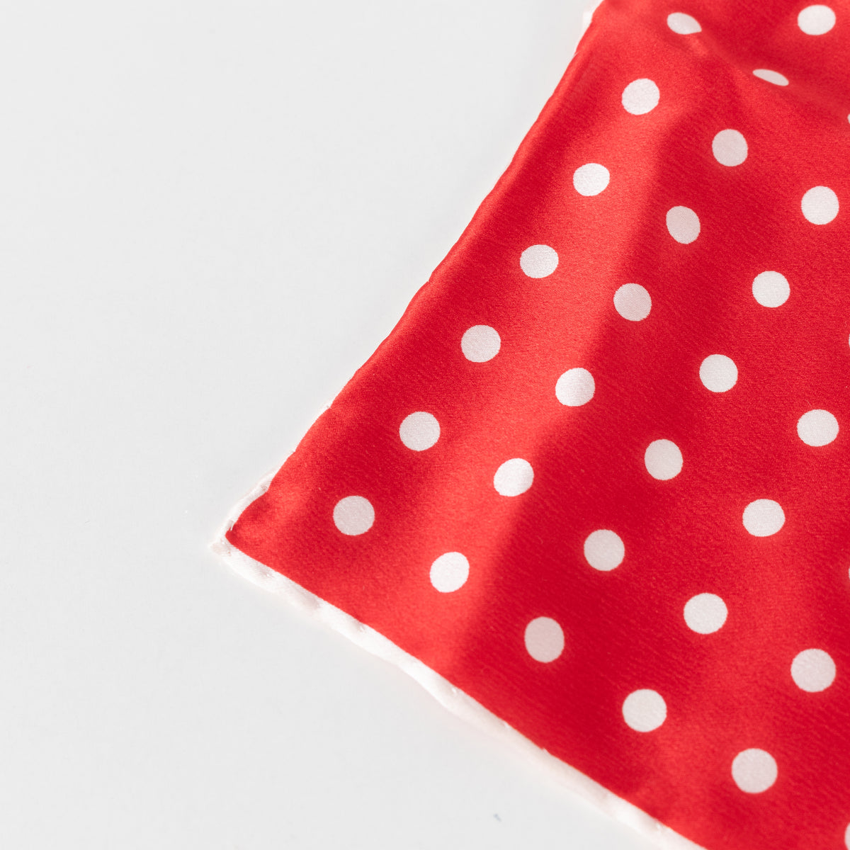 No Brand Red Polka Dot Square Scarf