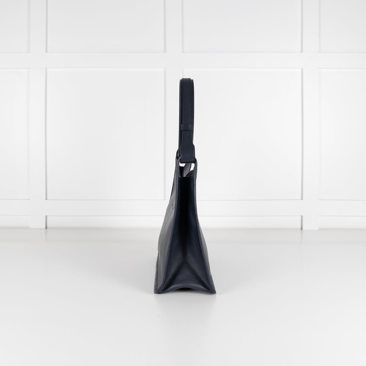 Longchamp Navy Le Foulonne Grained Bag