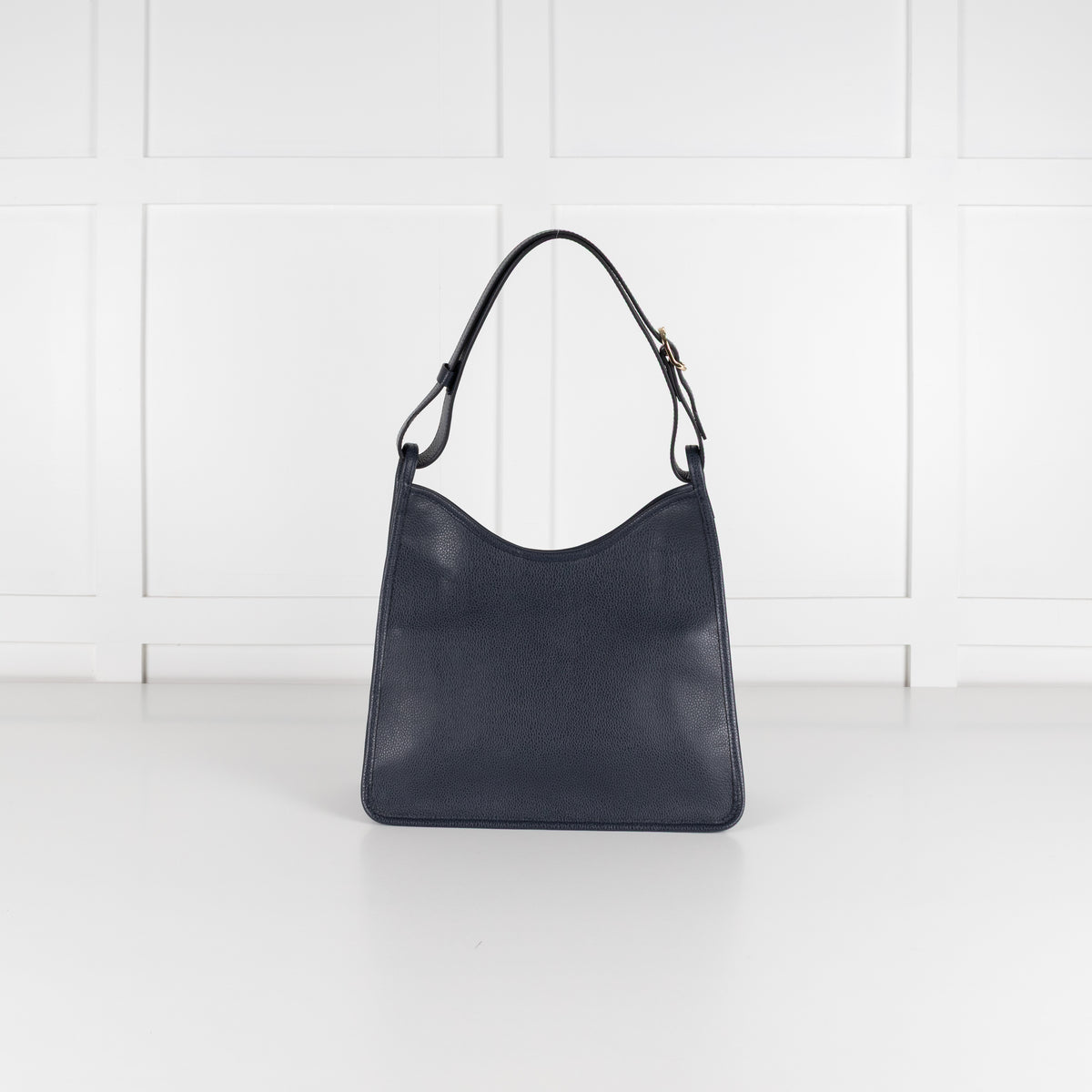 Longchamp Navy Le Foulonne Grained Bag