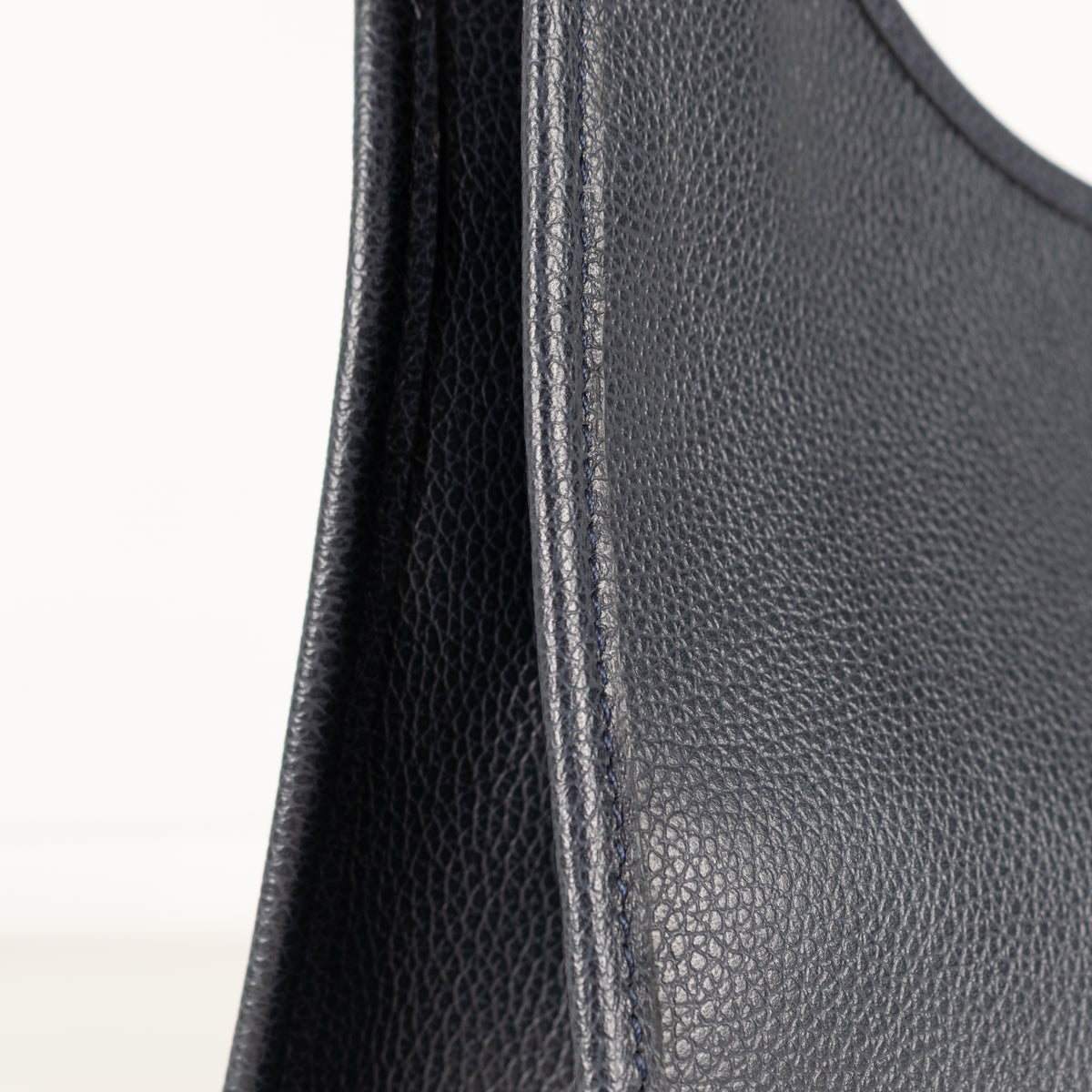 Longchamp Navy Le Foulonne Grained Bag