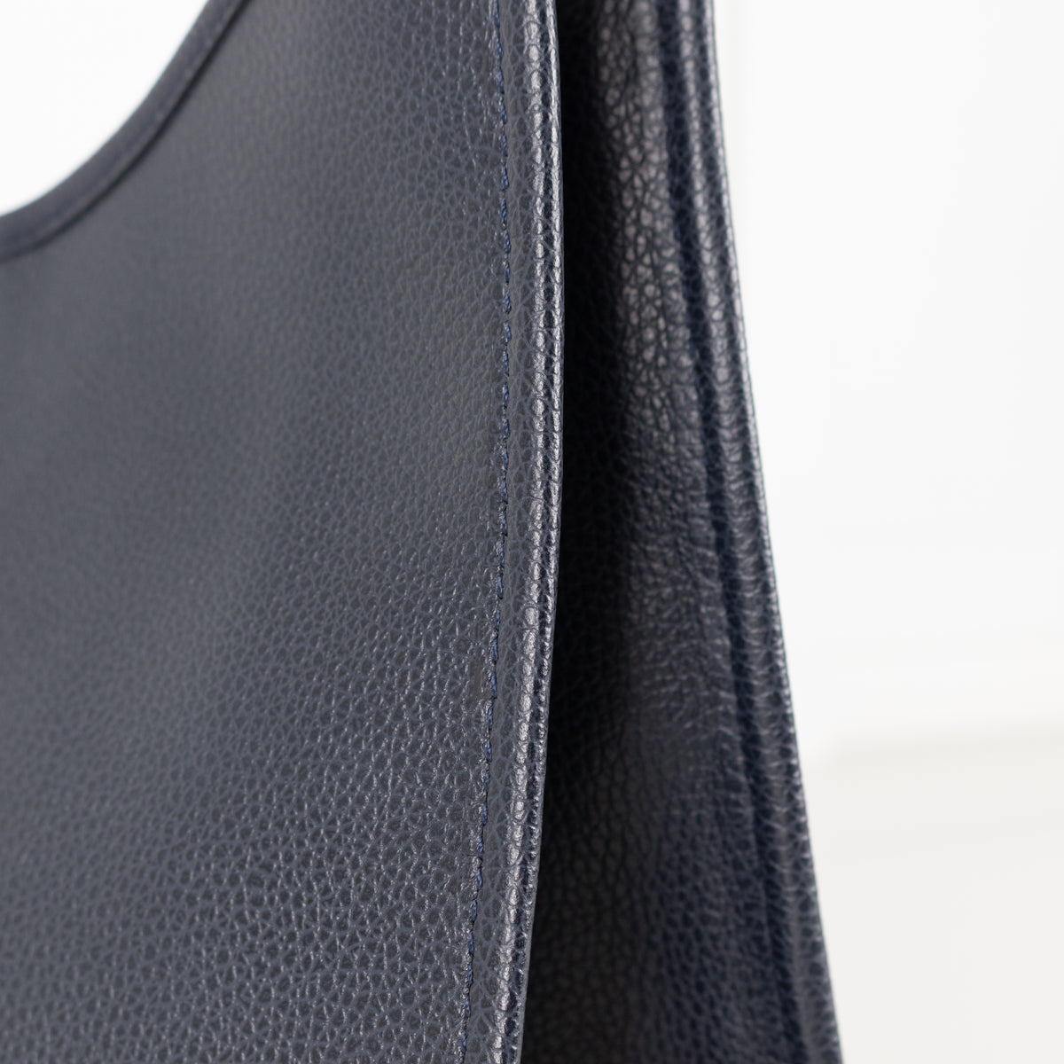 Longchamp Navy Le Foulonne Grained Bag