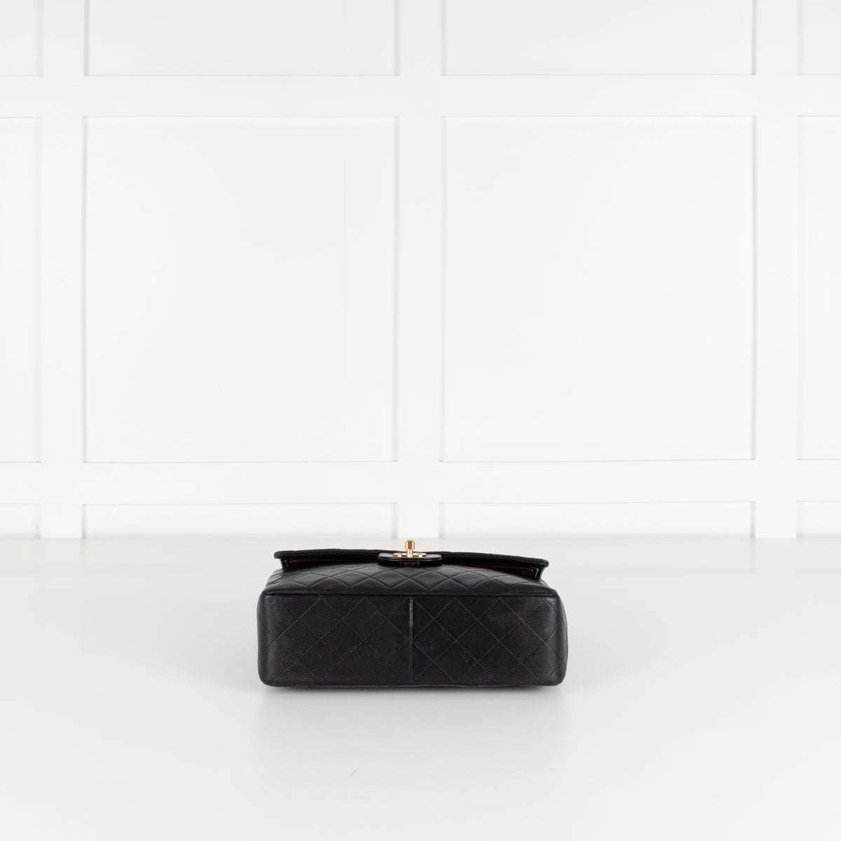 Chanel Vintage Square Black Lambskin Flap Bag