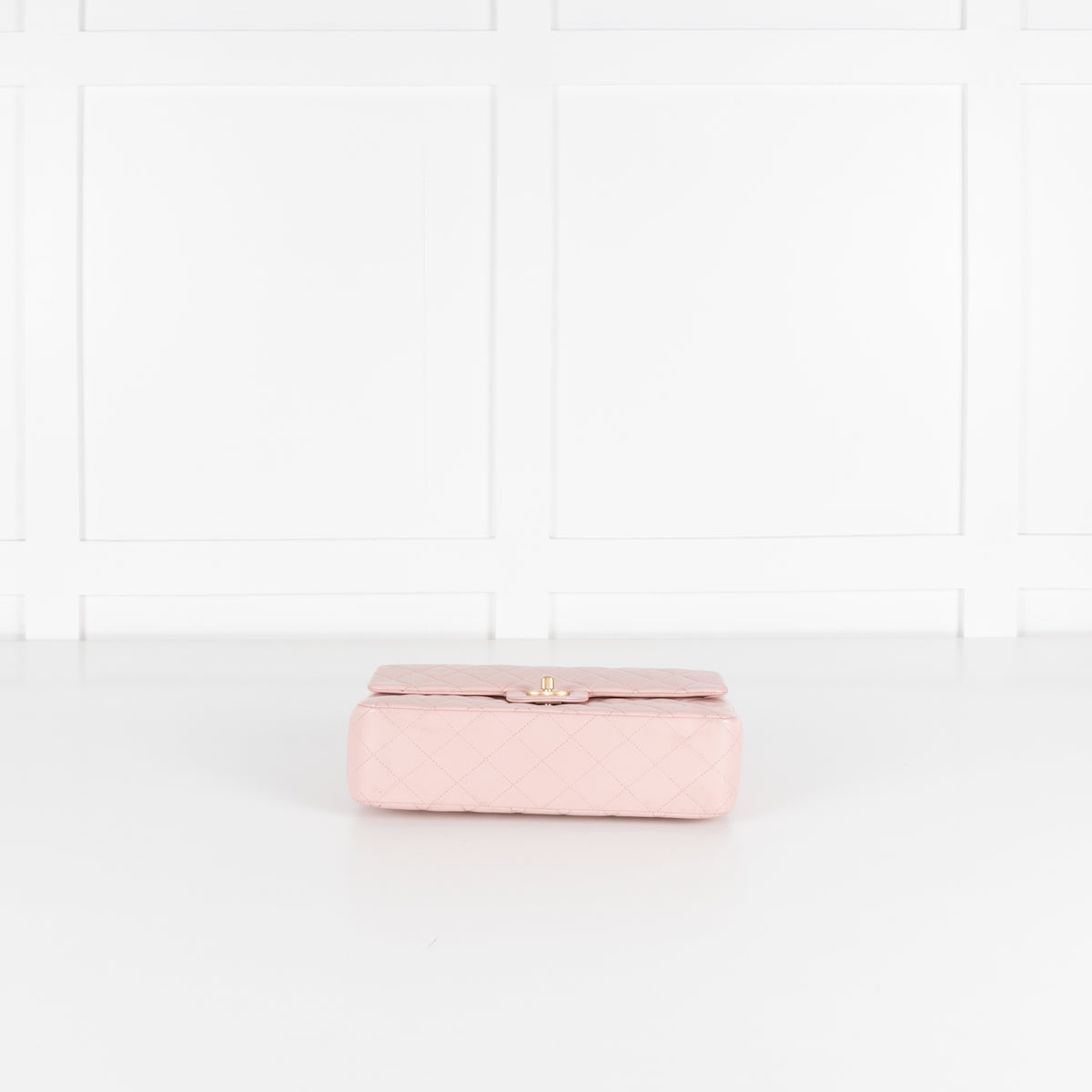 Chanel Pale Pink Medium Double Flap Bag with Brushed Gold Hardware
