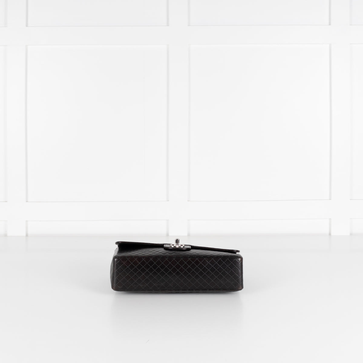 Chanel Black Medium Micro Matelasse Single Flap Bag