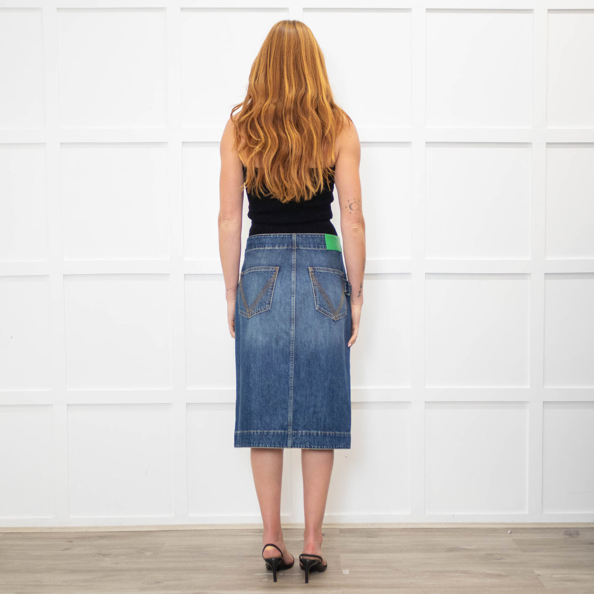 Bottega Veneta Blue Denim Skirt