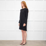 Victoria Victoria Beckham Black Crepe Open Back Tunic Dress
