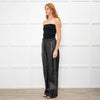 Me + Em Black Leather Jogger Style Trousers