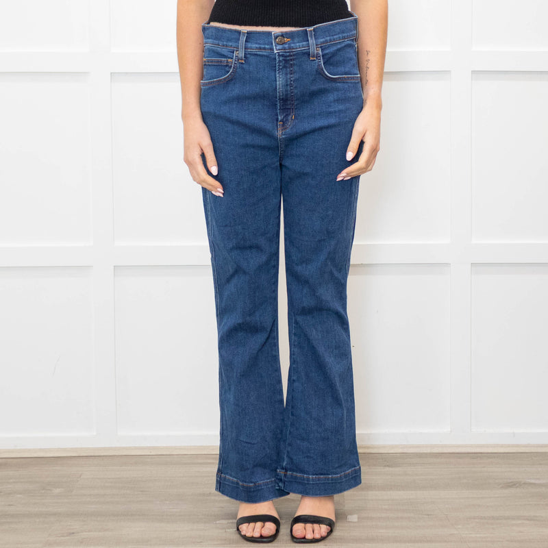 Veronica Beard Blue Stretch Bootleg Jeans