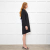 Victoria Victoria Beckham Black Crepe Open Back Tunic Dress