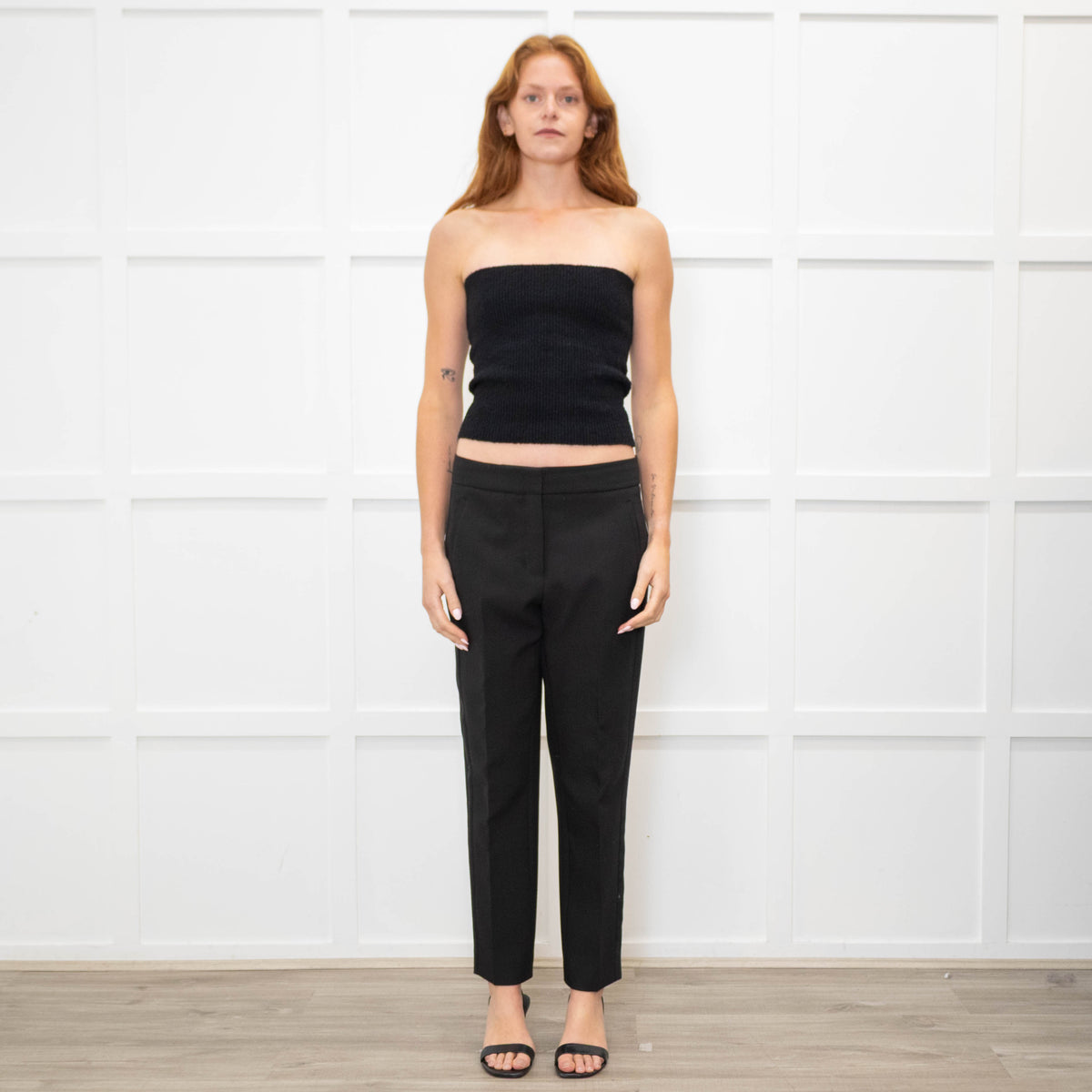 Me + Em Black Trousers with Side Stripe