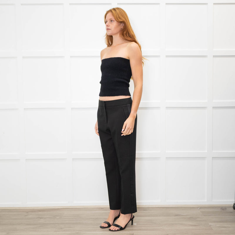 Me + Em Black Trousers with Side Stripe