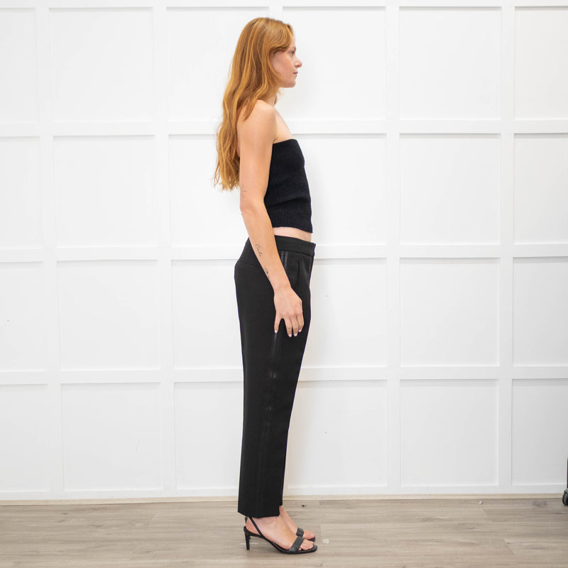Me + Em Black Trousers with Side Stripe