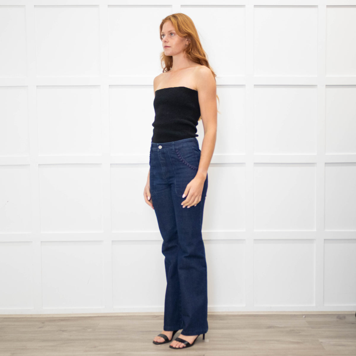 See By Chloe Dark Denim Flare Jeans