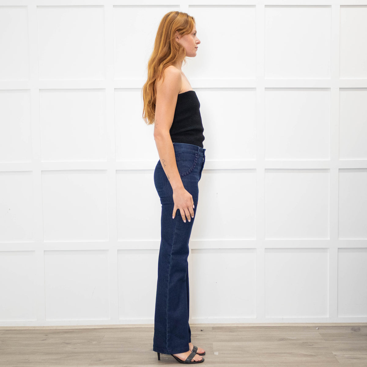 See By Chloe Dark Denim Flare Jeans