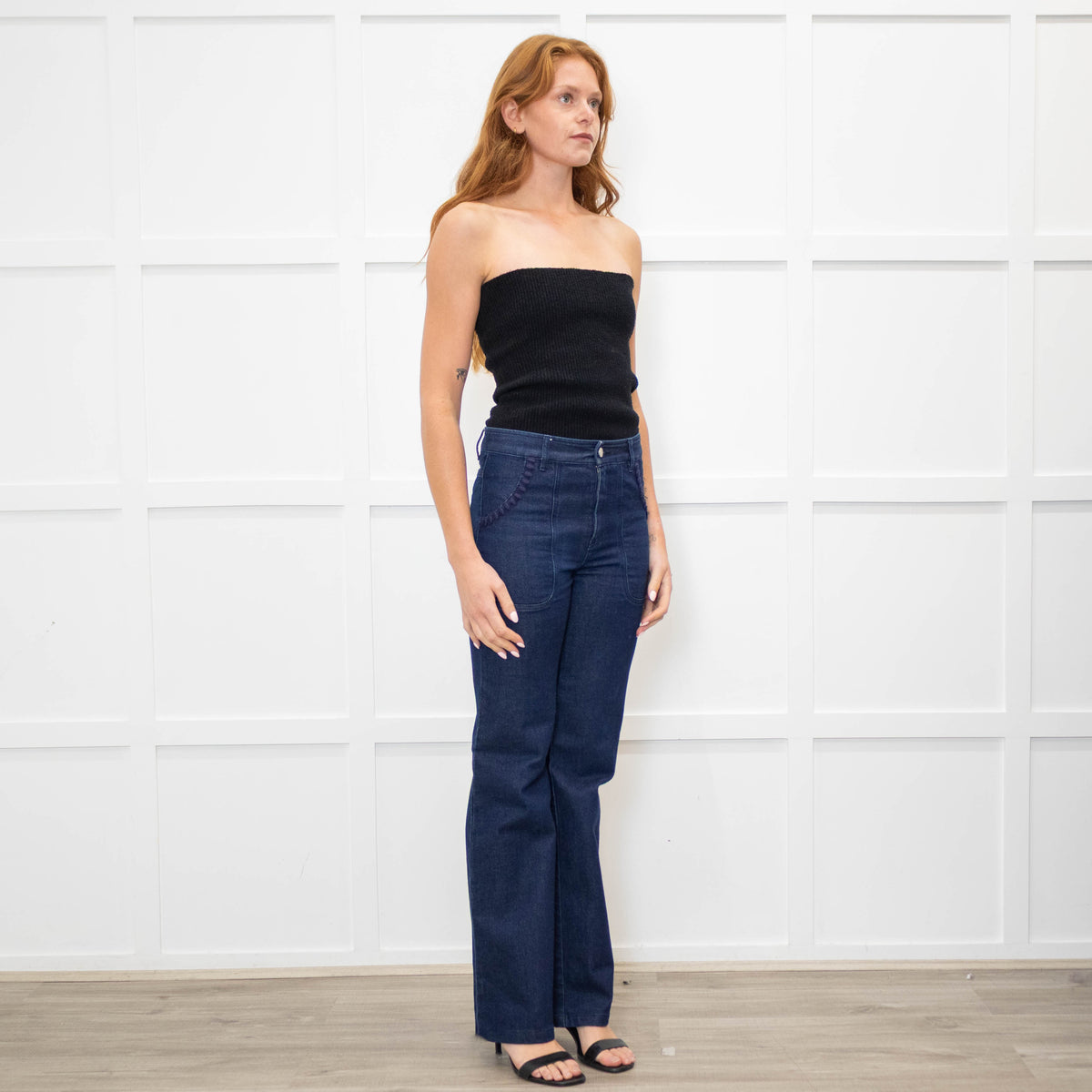 See By Chloe Dark Denim Flare Jeans