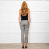 Monse Grey Check Contrast Turn Up Crop Trousers