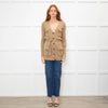 Ralph Lauren Brown Ribbed Cardigan With Belt