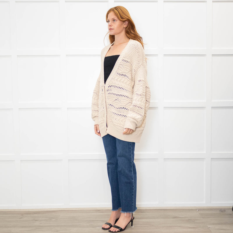 IRO Silba Cream Cotton  Cardigan