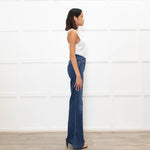 Paige Blue Denim Genevieve Flared Jeans