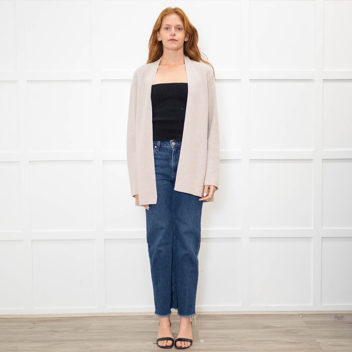 Eileen Fisher Grey Cotton Cardigan