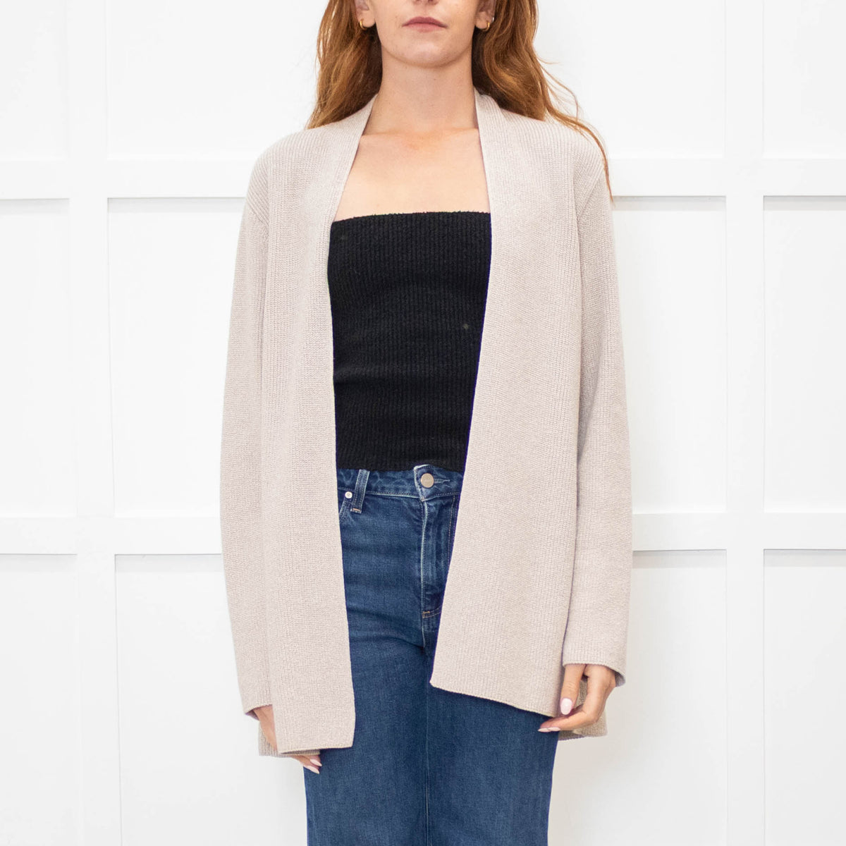 Eileen Fisher Grey Cotton Cardigan