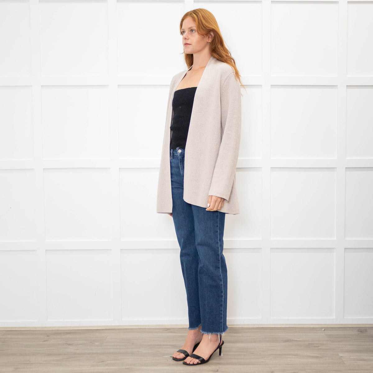 Eileen Fisher Grey Cotton Cardigan