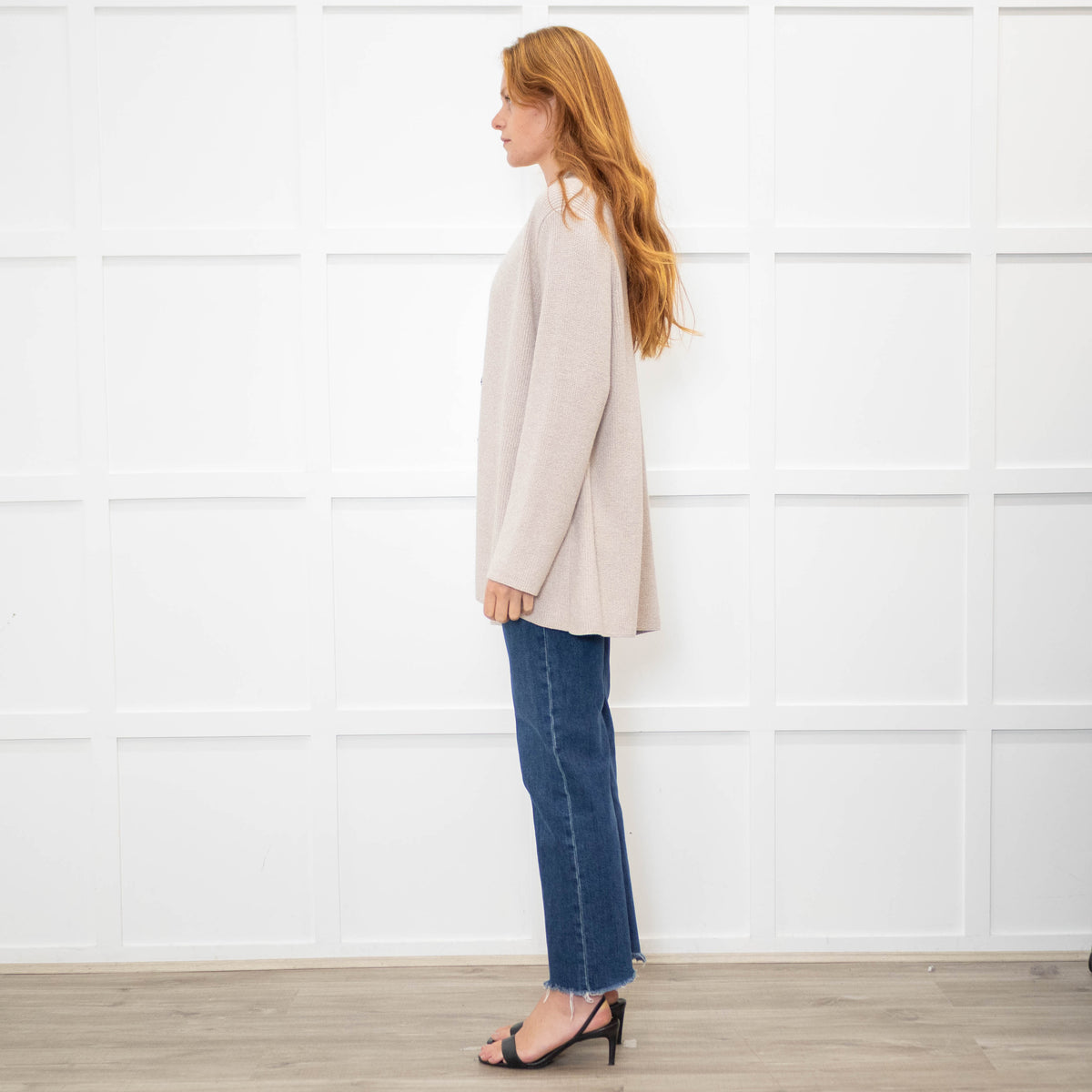Eileen Fisher Grey Cotton Cardigan