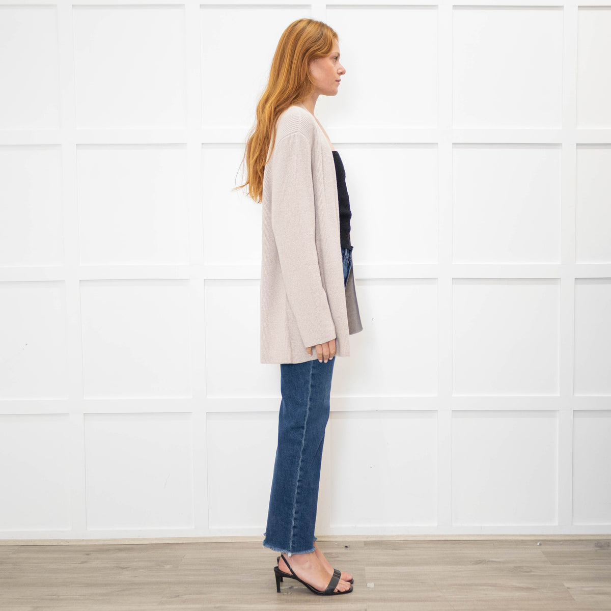 Eileen Fisher Grey Cotton Cardigan