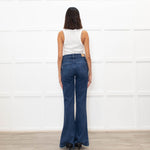 Paige Blue Denim Genevieve Flared Jeans