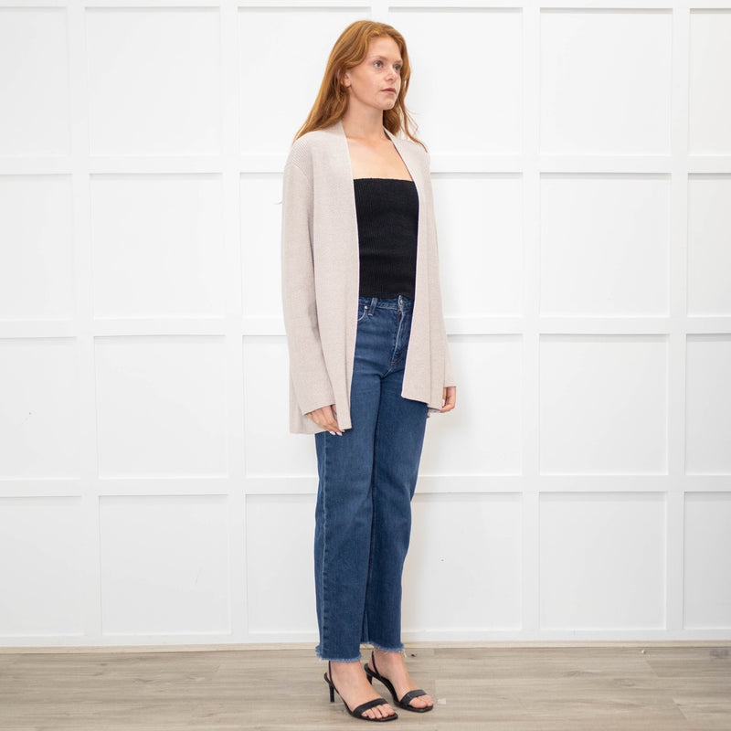 Eileen Fisher Grey Cotton Cardigan