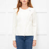 Emporio Armani Cream Jacket With Front Zip