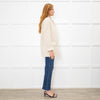 Theory Cream Herringbone Unlined Jacket