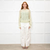 Me + Em Mint Green Crochet Knit Jumper