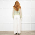 Me + Em Mint Green Crochet Knit Jumper