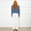 Veronica Beard Blue Denim Jacket With Plait Detail