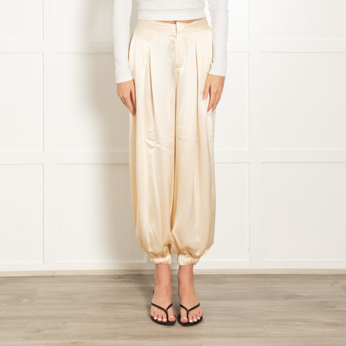 L'Agence Pale Yellow Balloon Trousers