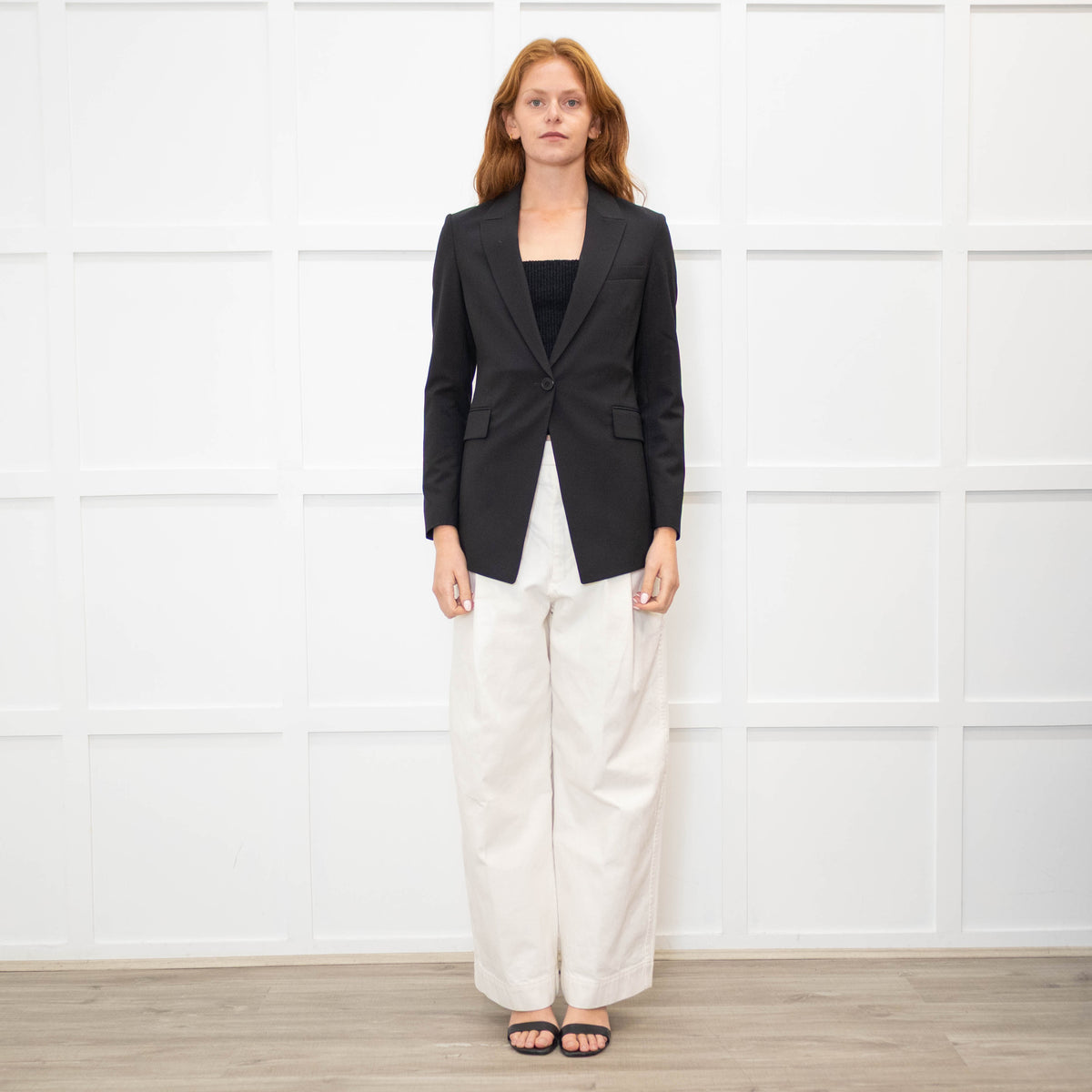 Theory Black Single Breast Blazer